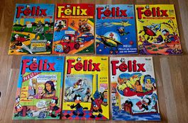 7 x FELIX HEFTE 534 - 540 mit der 1. SILBERPFEIL Story, TOP!