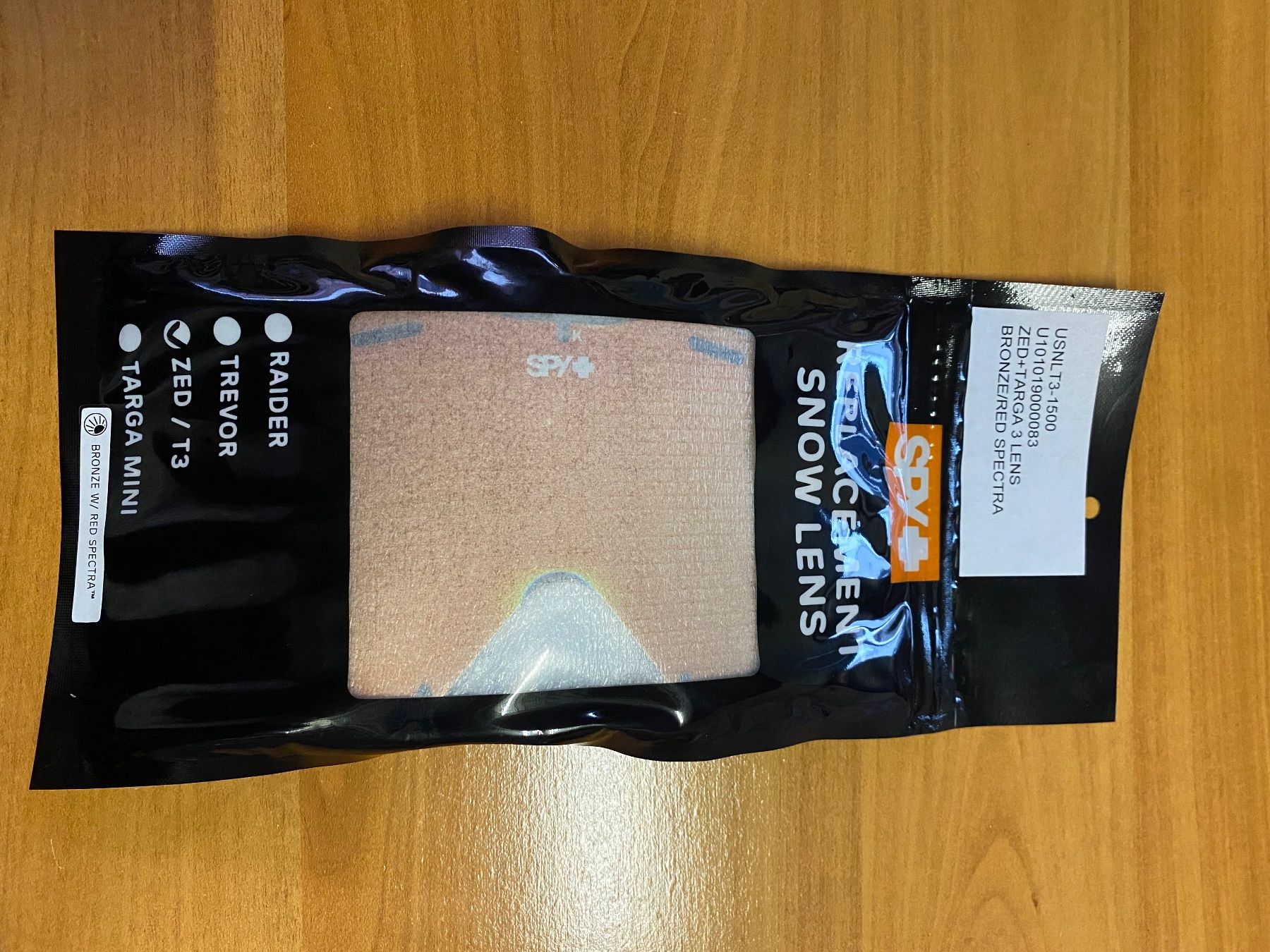 Occhiali & Lenti: Spy+ Verre masque Zed+Targa 3 – Nuovo e nell'imballaggio originale da Orbe venduto da D-stockFactory-Orbe