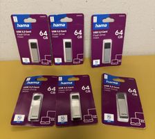 Hama USB Stick 64 GB 3.2  6 stk. Neu