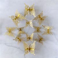 12Stk. 3D Schmetterling Wand Aufkleber