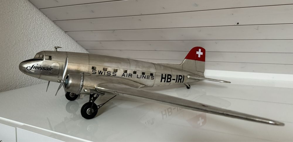Flugzeug Modell Swissair DC-3 1