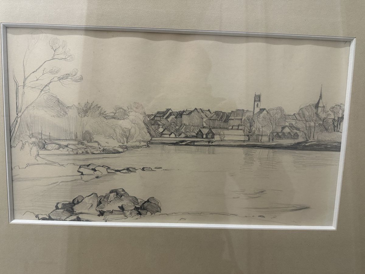 Dipinti: Aare Aarau Originale Bleistiftzeichnung – Usato da Ebikon venduto da Gaenggeliwaar 1