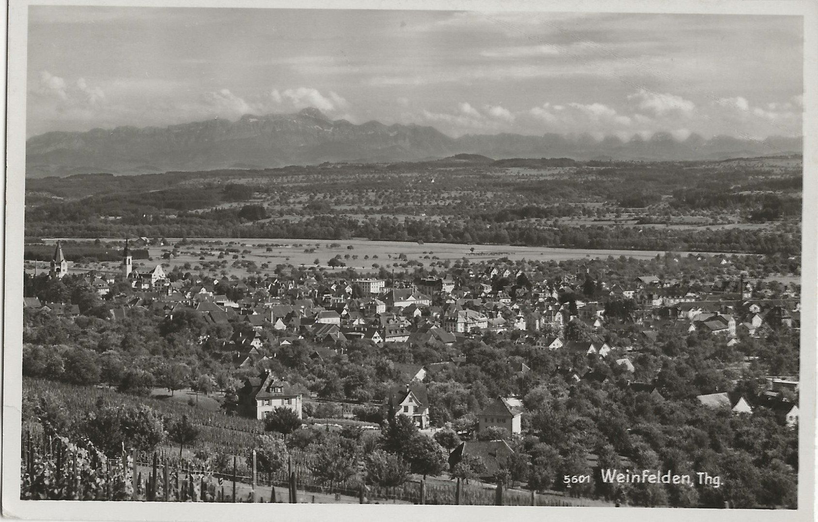 Ansichtskarten: Weinfelden, 1938 – Gebraucht aus Frauenfeld von Merk52