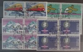 3957) 385-88, Werbemarken 1962, ET im 4-Block Kt. 25-++