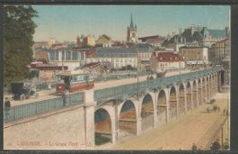 Carte P de 1916 ( Lausanne / Le Grand Pont )