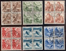 1948 Viererblock Serie Landschaftsbilder, SBK 181 Fr.