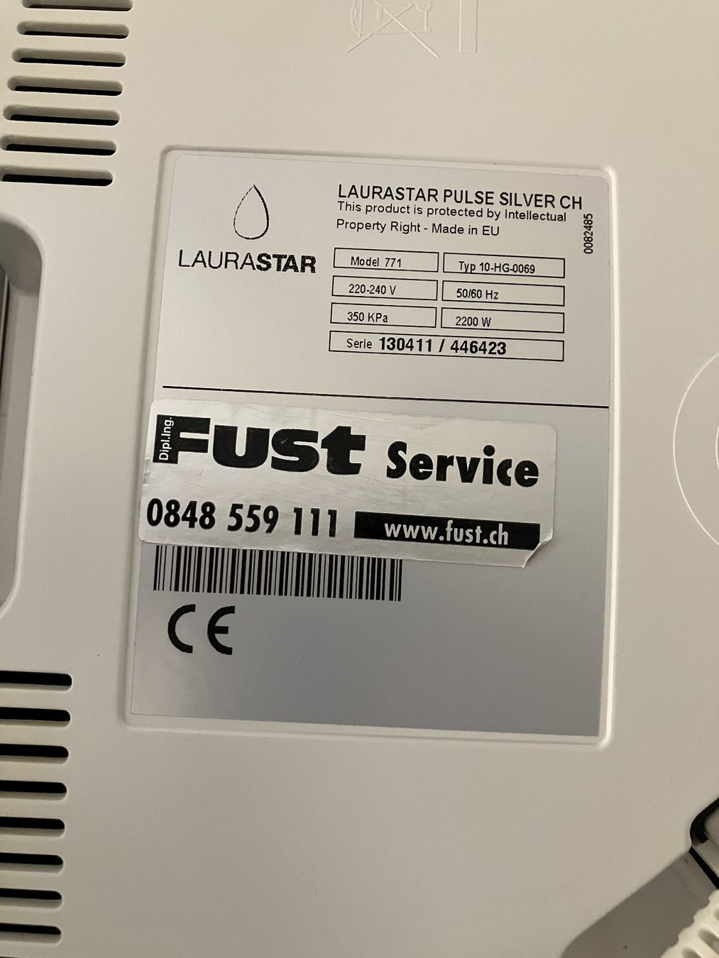 Laurastar Bügelbretter: Laura Star Pulse Silver CH	(Model 771) – Gebraucht aus Otelfingen von Rettalsch 8