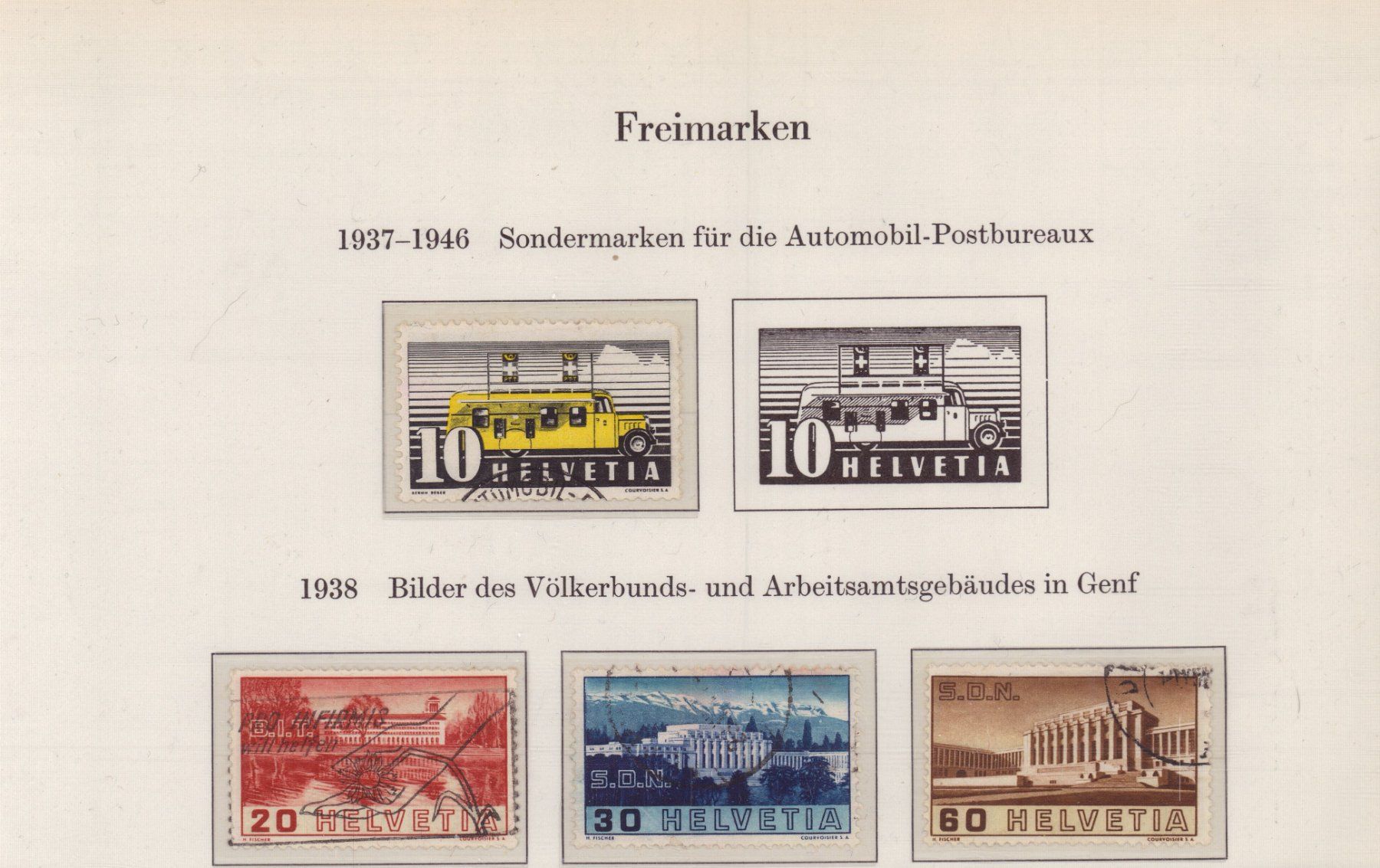 Tutti i francobolli: 1938 verschiedene Briefmarken – Usato da Eggersriet venduto da stamp303