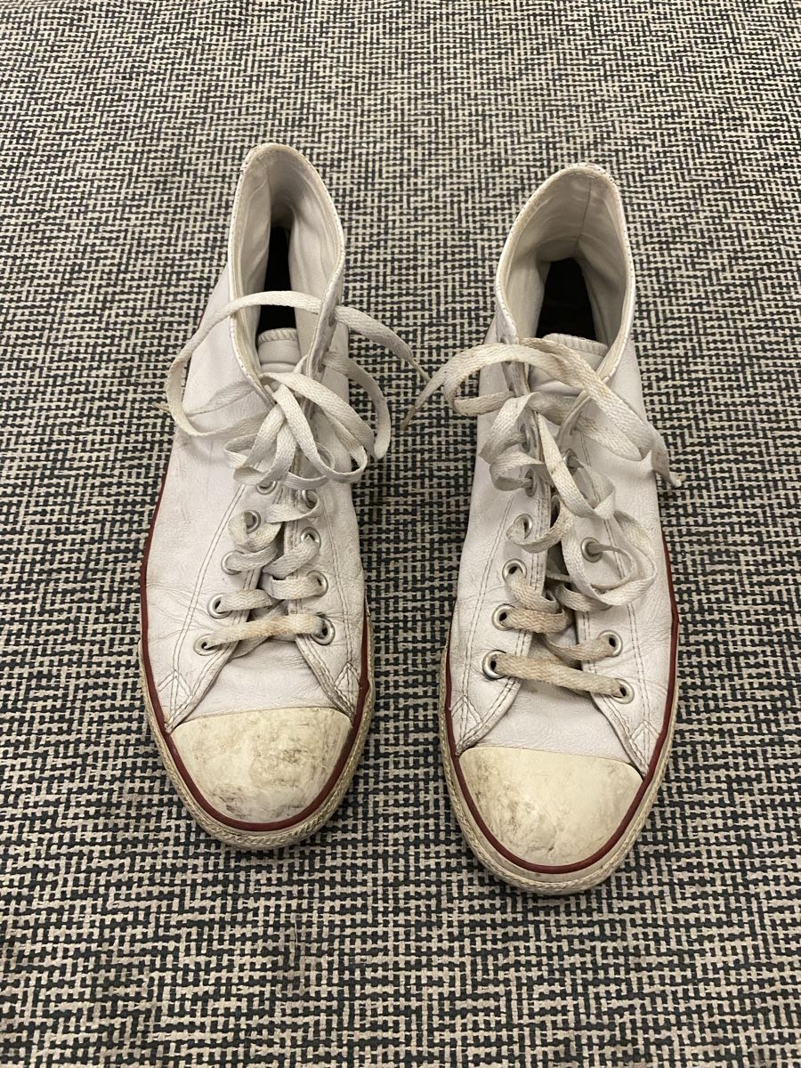 Converse Herrenschuhe: Converse - Baskets blanches montantes taille 43 – Gebraucht aus Genève von TheMattiBoutique