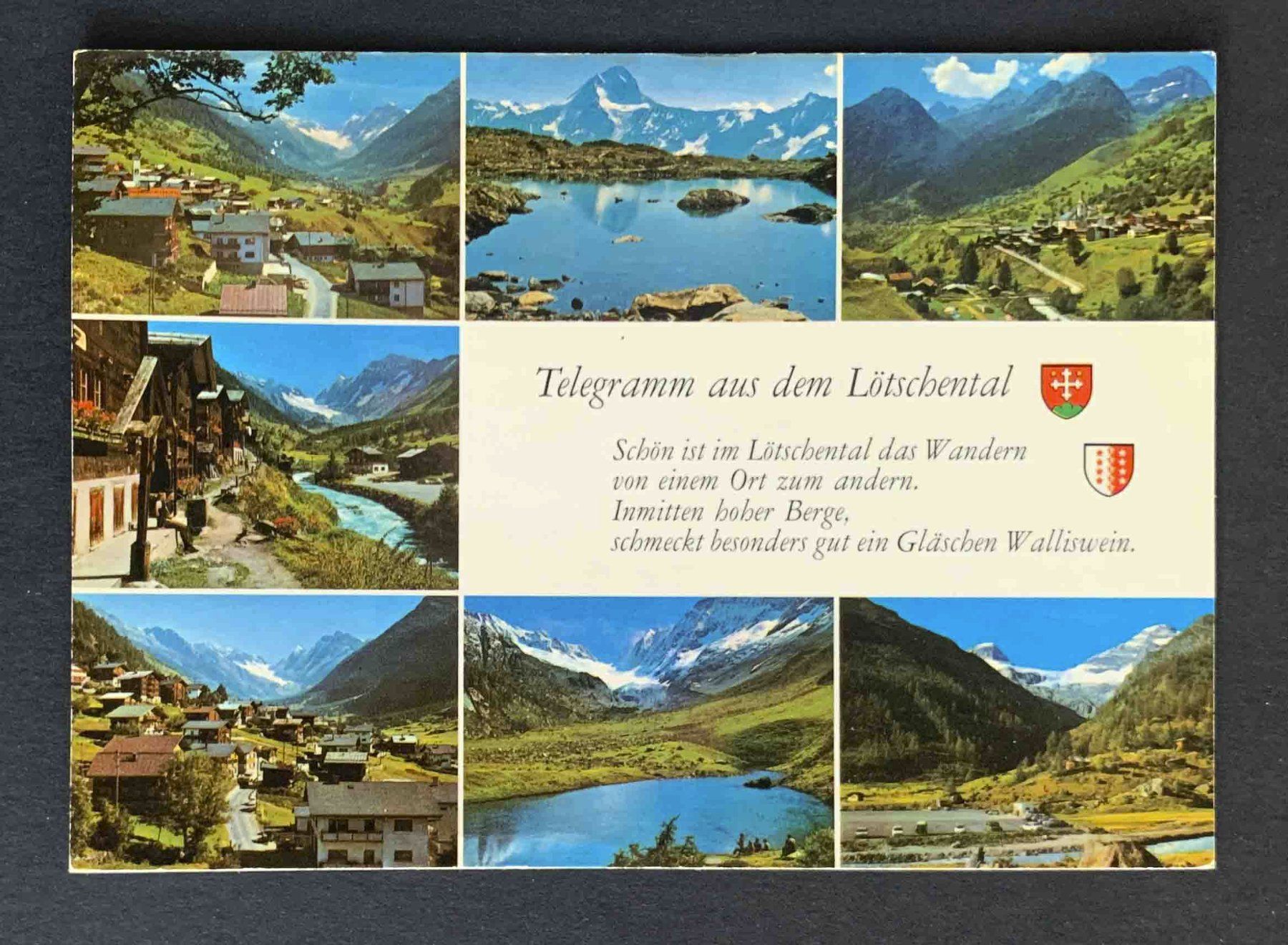 Cartoline postali: AK Lötschental Wallis – Usato da Goldau venduto da artelier1