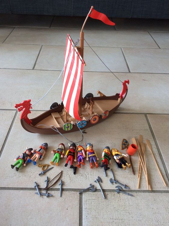 Ricambi Playmobil Nave Vichinga Longboat 3150 3156 Usati Ricambi Playmobil Viking Longboat: Pezzi Originali Per Barche Vichinghe, Modelli 3150, 3156 - Foto 5