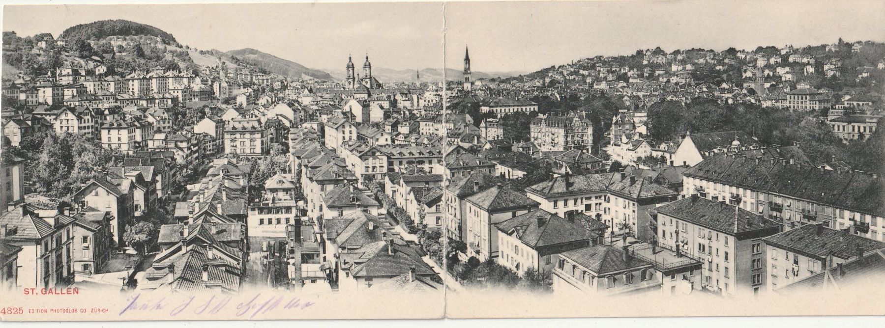 Ansichtskarten: St. Gallen Doppelkarte – Gebraucht aus Rorschacherberg von fratovi2