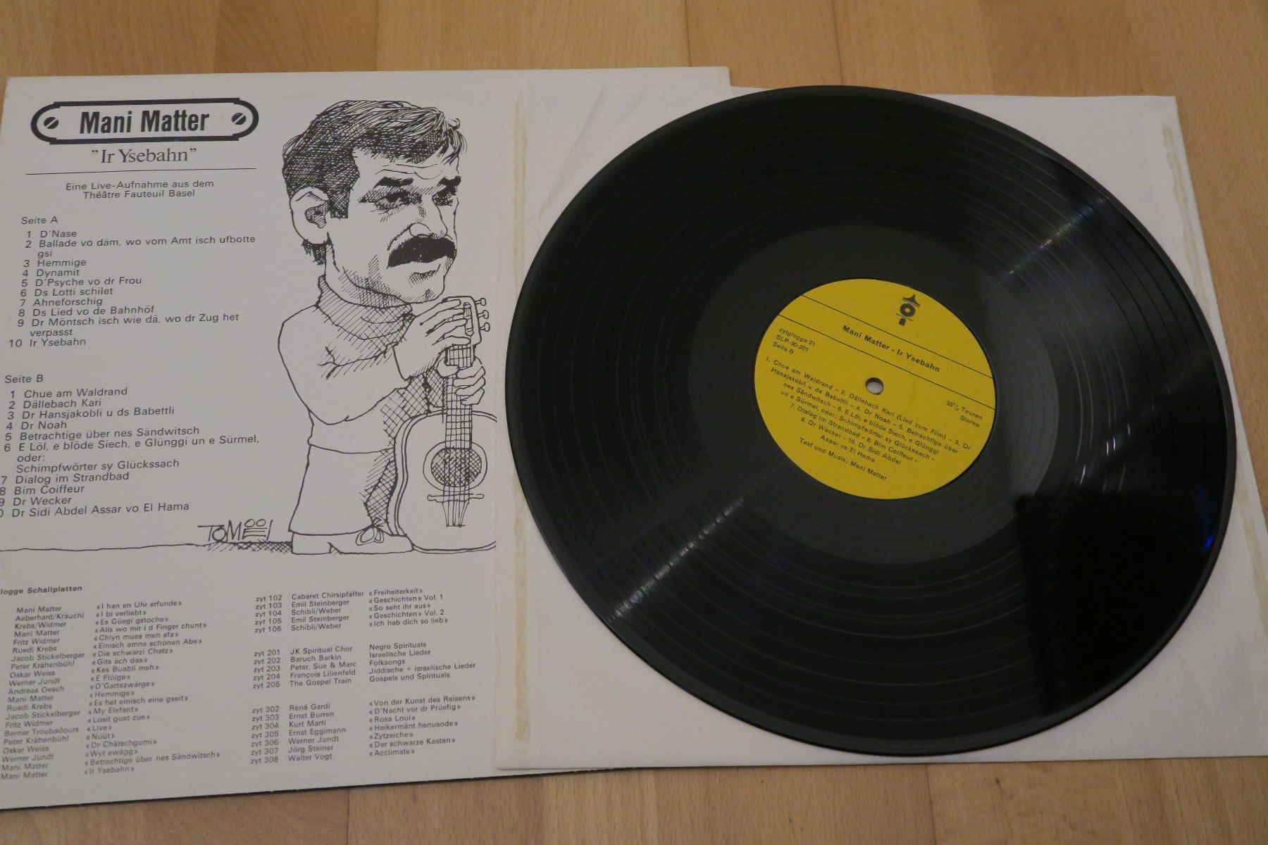 Dischi in vinile: Mani Matter – Ir Ysebahn – Usato da Thun venduto da Karibu70 2