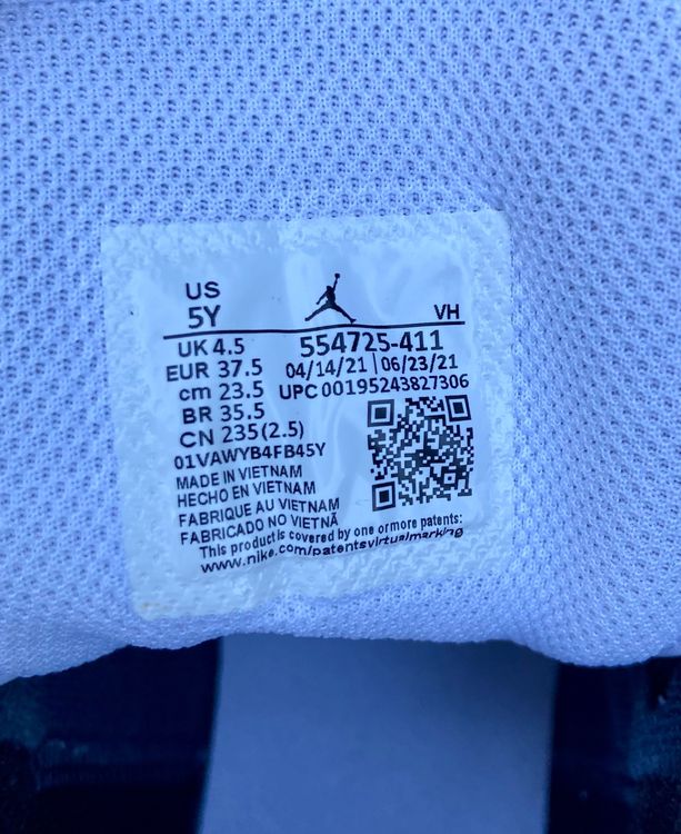 Jordan Chaussures hommes: Nike Air Jordan 1 Mid Bleu/Blanc, 37.5 – Neuf (Voir description) à Moutier par chicboutique 3