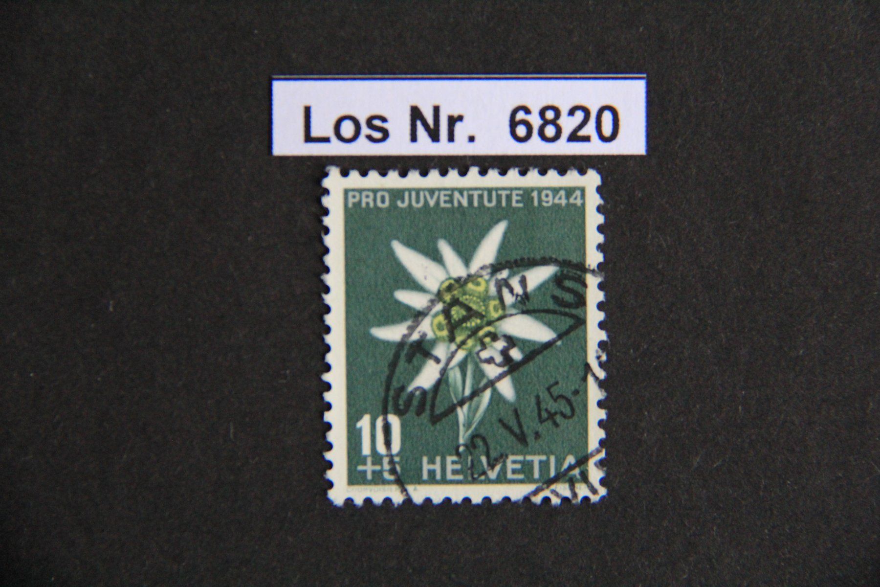 Tutti i francobolli: PJ 1944 Ortsstempel mit Datum                       Los 6820 – Usato da Volken venduto da jukon65