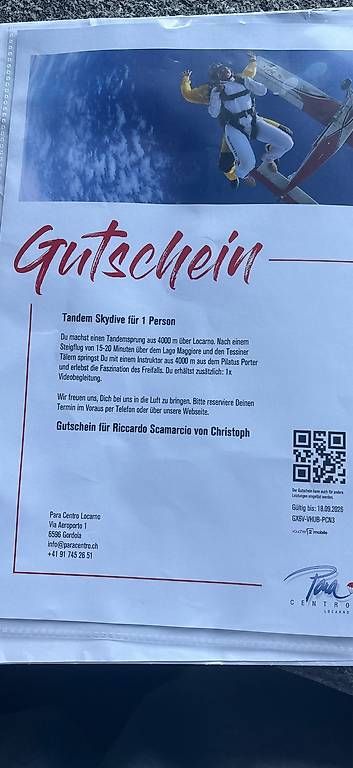 Bons: Lancio con paracadute  – D'occasion à Aurigeno par RICCARDO013