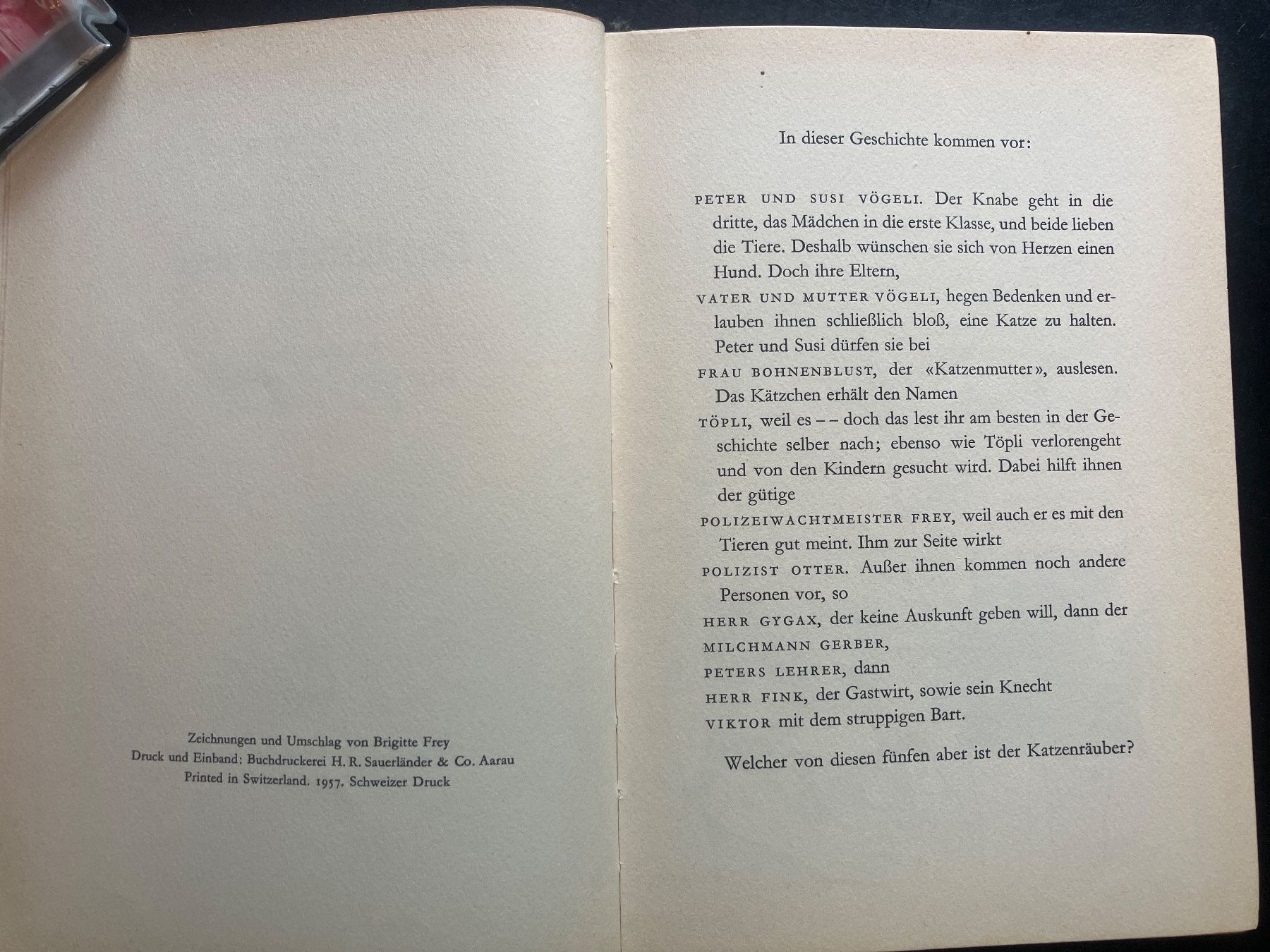 Bücher: Der Katzenräuber, P. Erismann. 1957 – Gebraucht aus Wangen ZH von day01 2