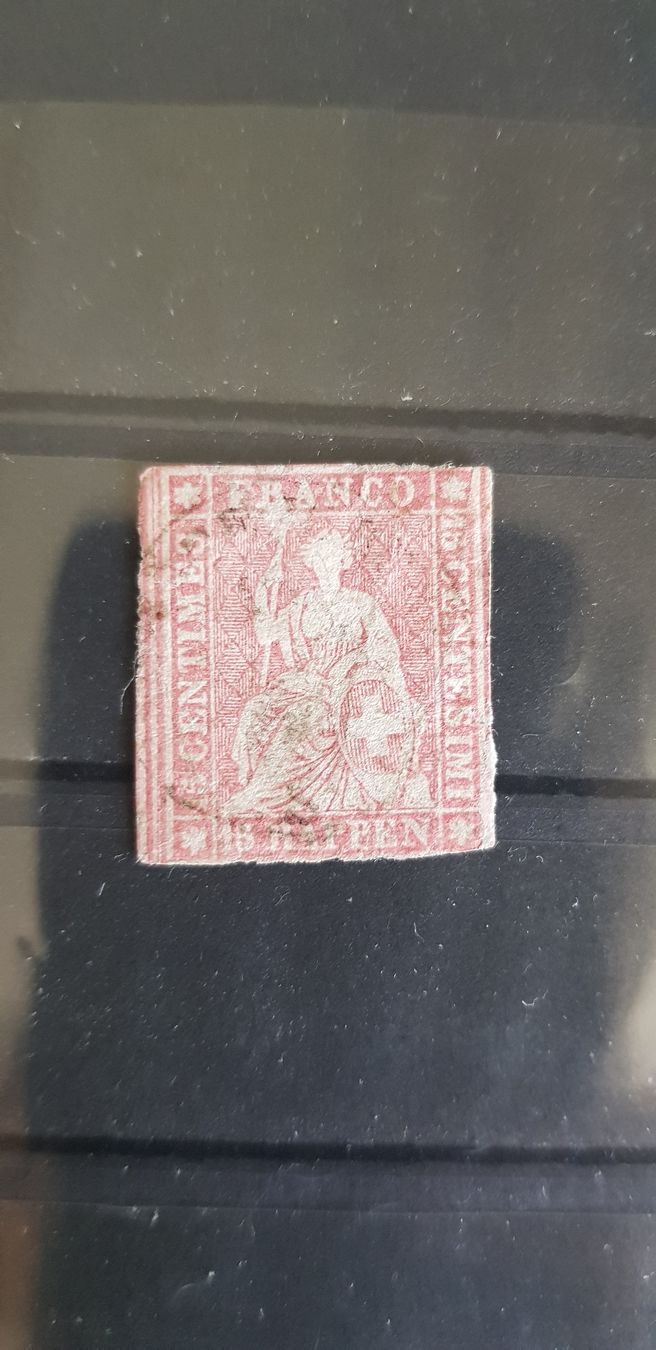 Tutti i francobolli: Strubel Briefmarke karminrot – Usato da Jona venduto da Glareola
