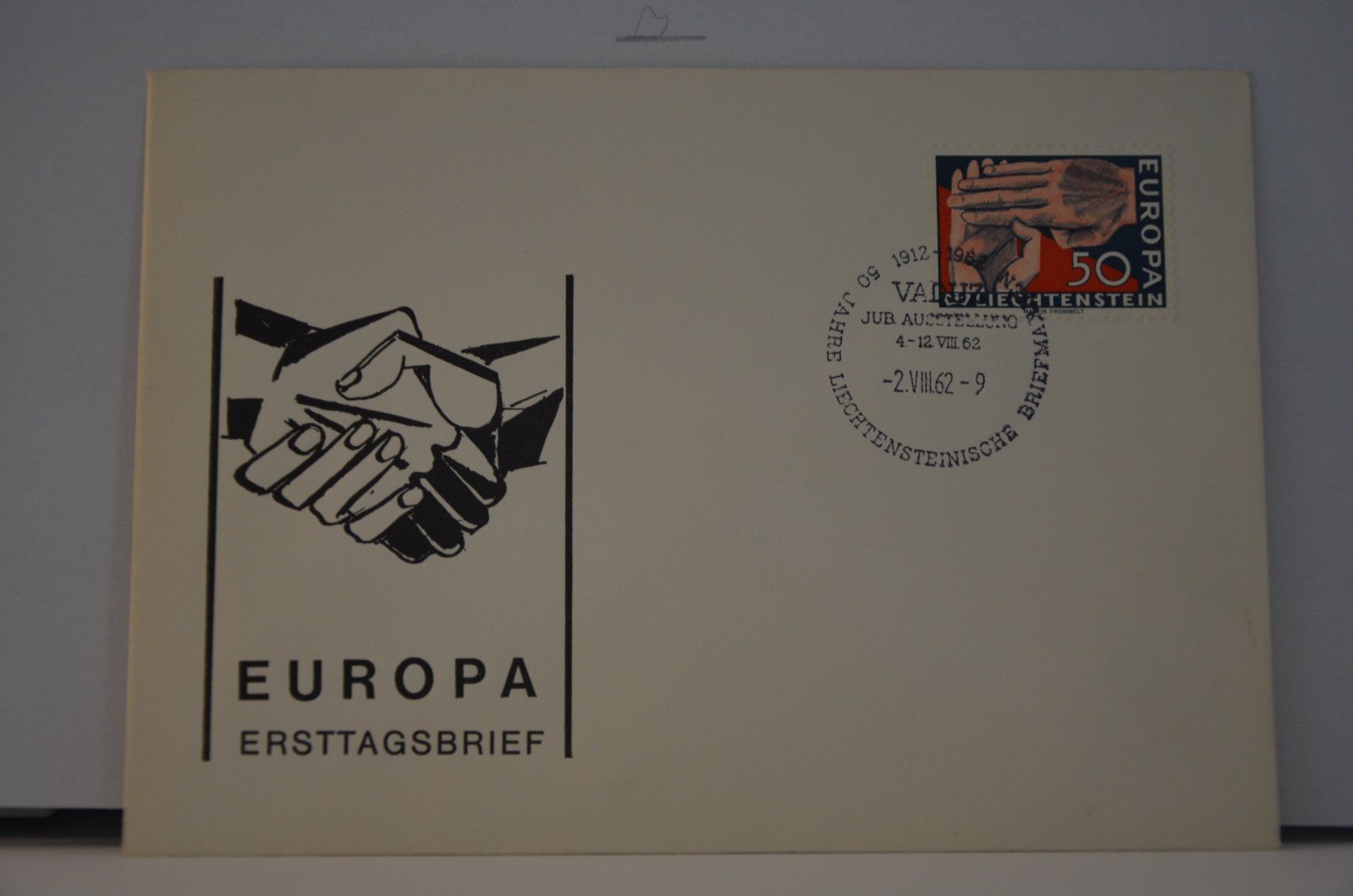 Alle Briefmarken: Fürstentum Liechtenstein FDC FL 02.08.1962 Vaduz – Neu (gemäss Beschreibung) aus Wetzikon ZH von bausie