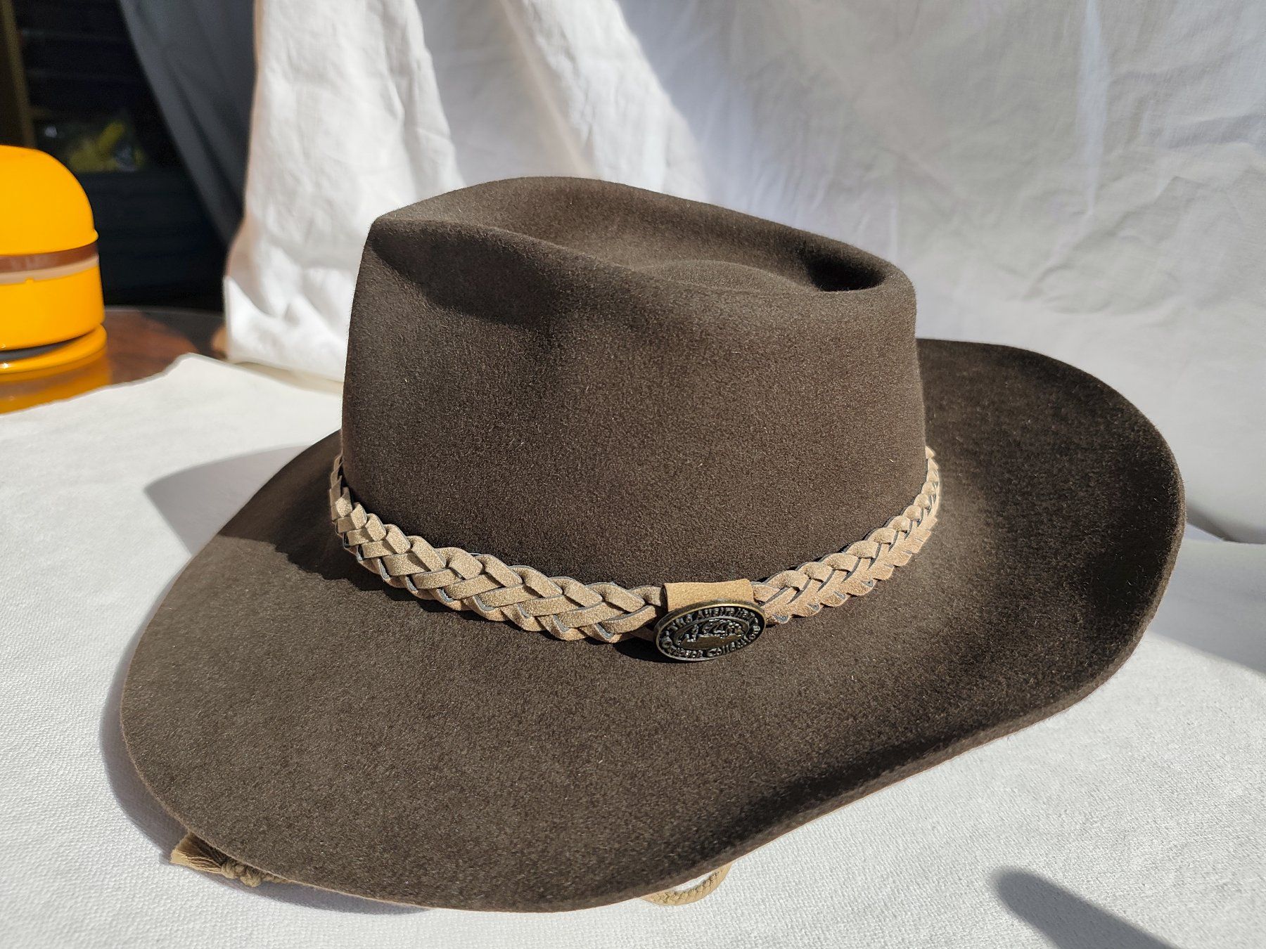 Copricapi, berretti & cappellini: Australian Fur Felt Hut – Usato da Oberwil BL venduto da suaku 1