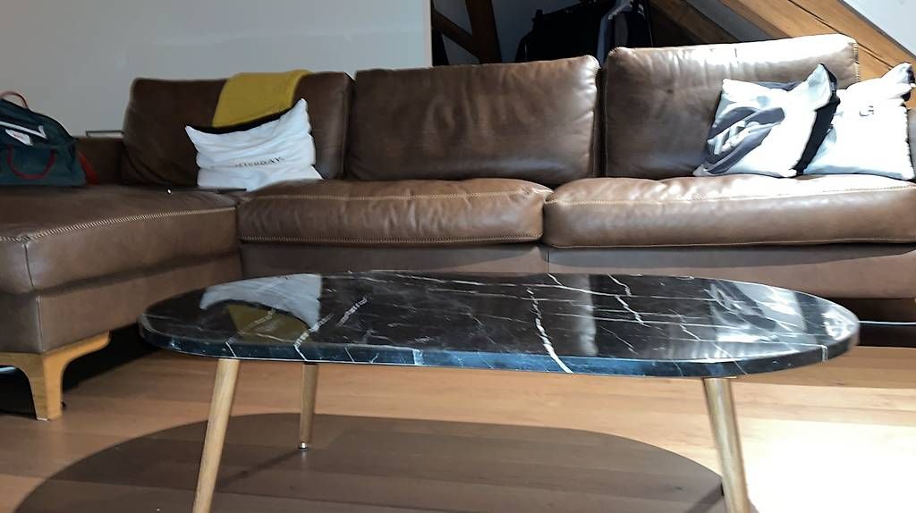 Sofas: Grosses Ecksofa aus Leder in Braun – Gebraucht aus Zetzwil von hesher