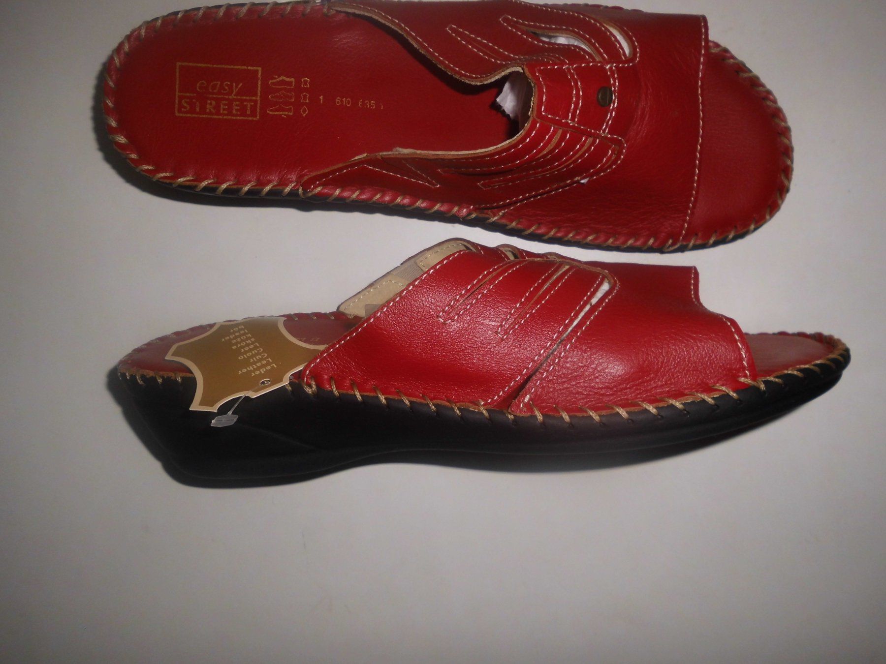Scarpe da donna: Mule rouge cuire T. 40 – Nuovo (secondo la descrizione) da Marin-Epagnier venduto da Madja 1