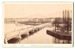 Fotografie Genf, Blick nach der Stadt mi