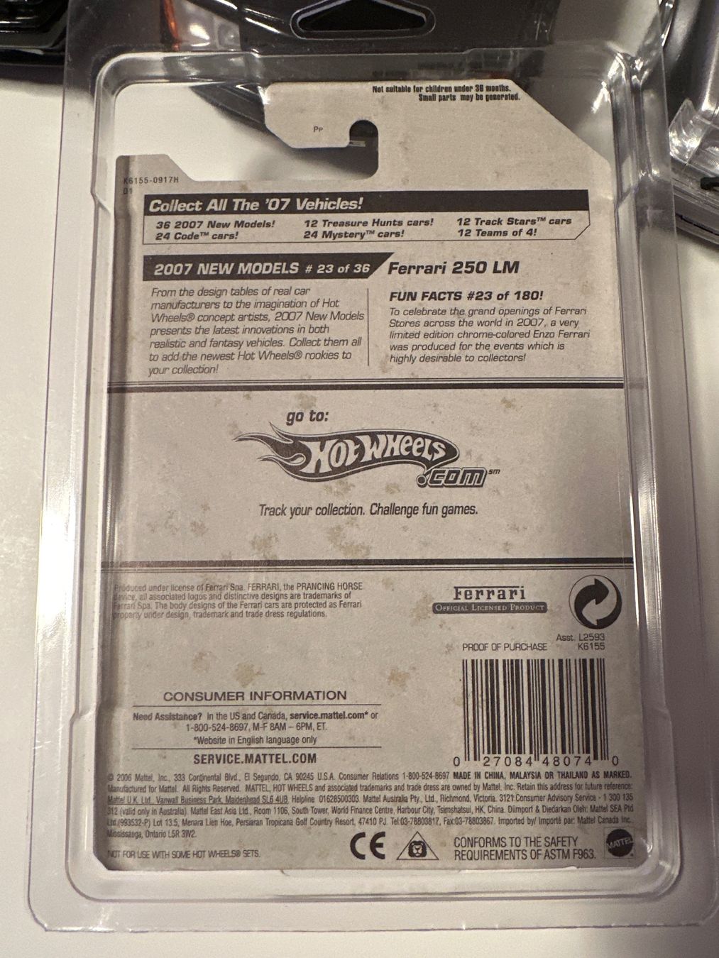 Hot Wheels Modellini d'auto: 4x Hot Wheels Ferrari OVP + Protector – Nuovo (secondo la descrizione) da Basel venduto da Brani91 8