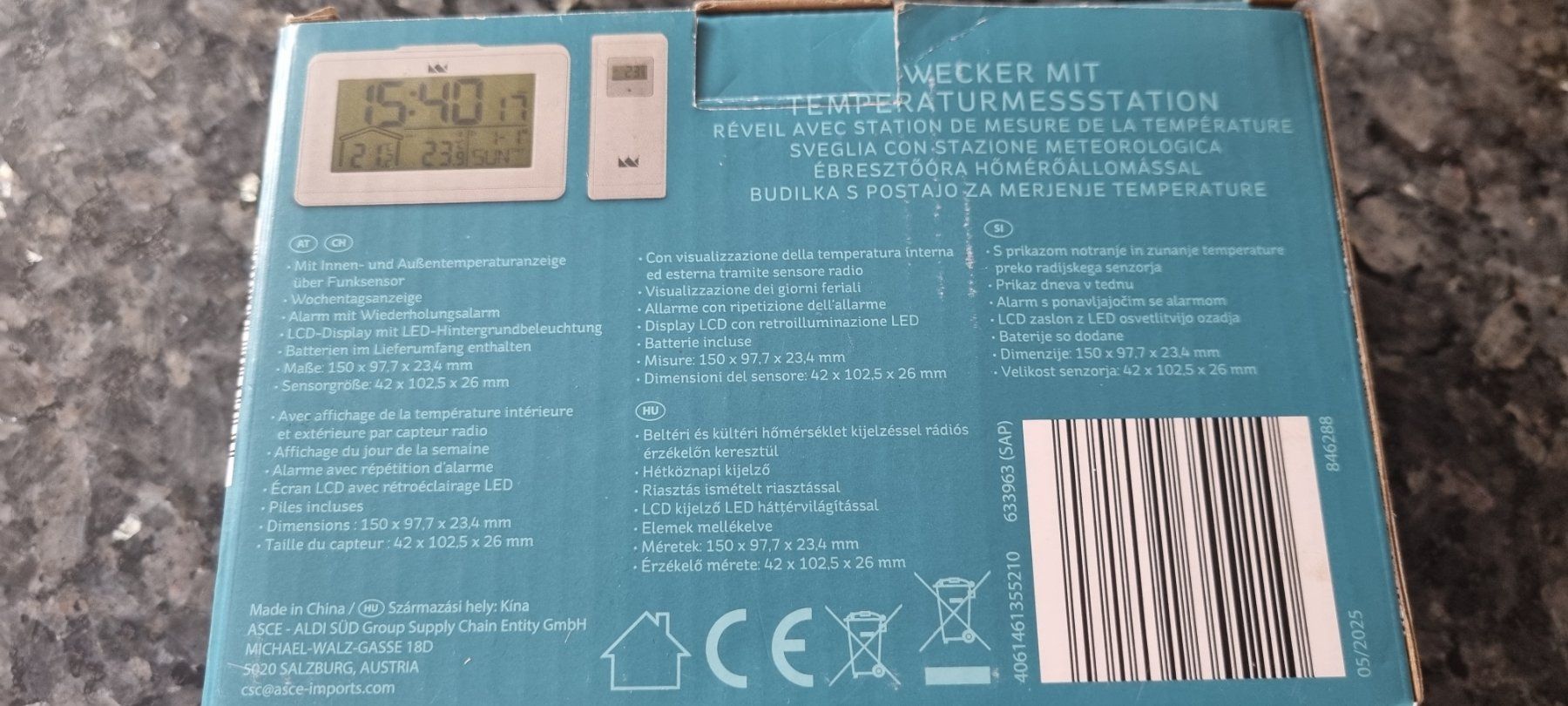 Wecker: Neuer Wecker mit Temperaturmessstation ,OVP! – Neu (gemäss Beschreibung) aus egliswil von Maggy6 1
