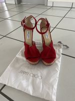 Jimmy Choo Keilsandalen rot Gr 39 - Sommer Trend!