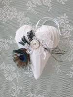 Geschenk Herz Shabby Chic Spitze Vintage Stoffherz Liebe