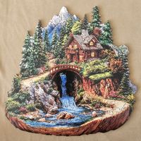 Schönes Holzpuzzle Grösse A3