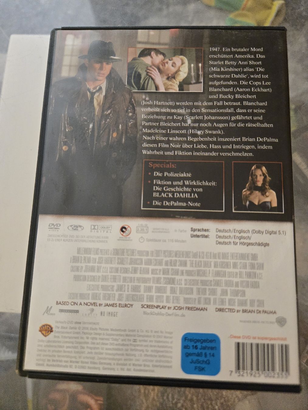 Tutti i DVDs: Black Dahlia DVD – Usato da Bussigny venduto da Kfdlt 1