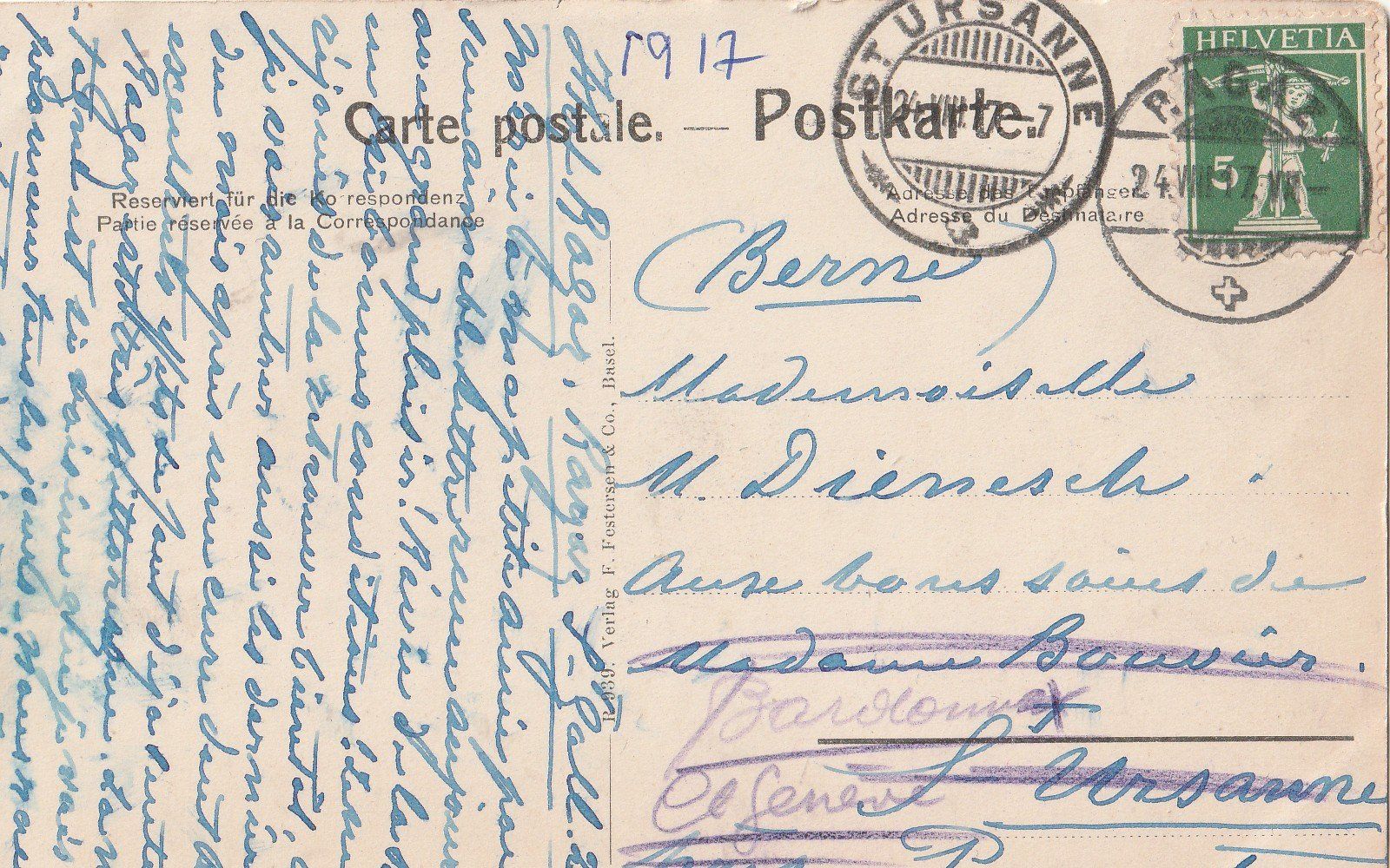 Cartes postales: Bad Ragaz um 1917 – D'occasion à Lumbrein par made02 1