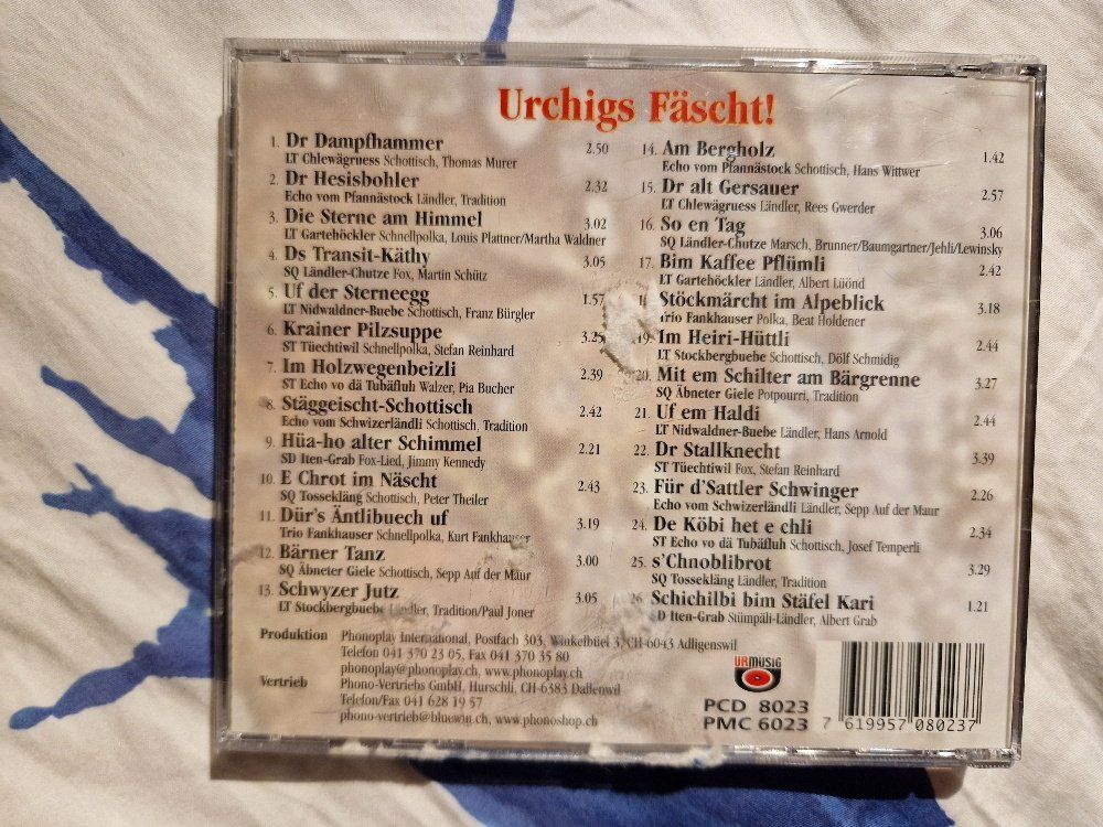 CDs: Urchigs Fäscht – Gebraucht aus Brittnau von Zibu 1