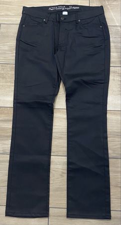 Damen Jeans schwarz beschichtet Grösse 32 neu