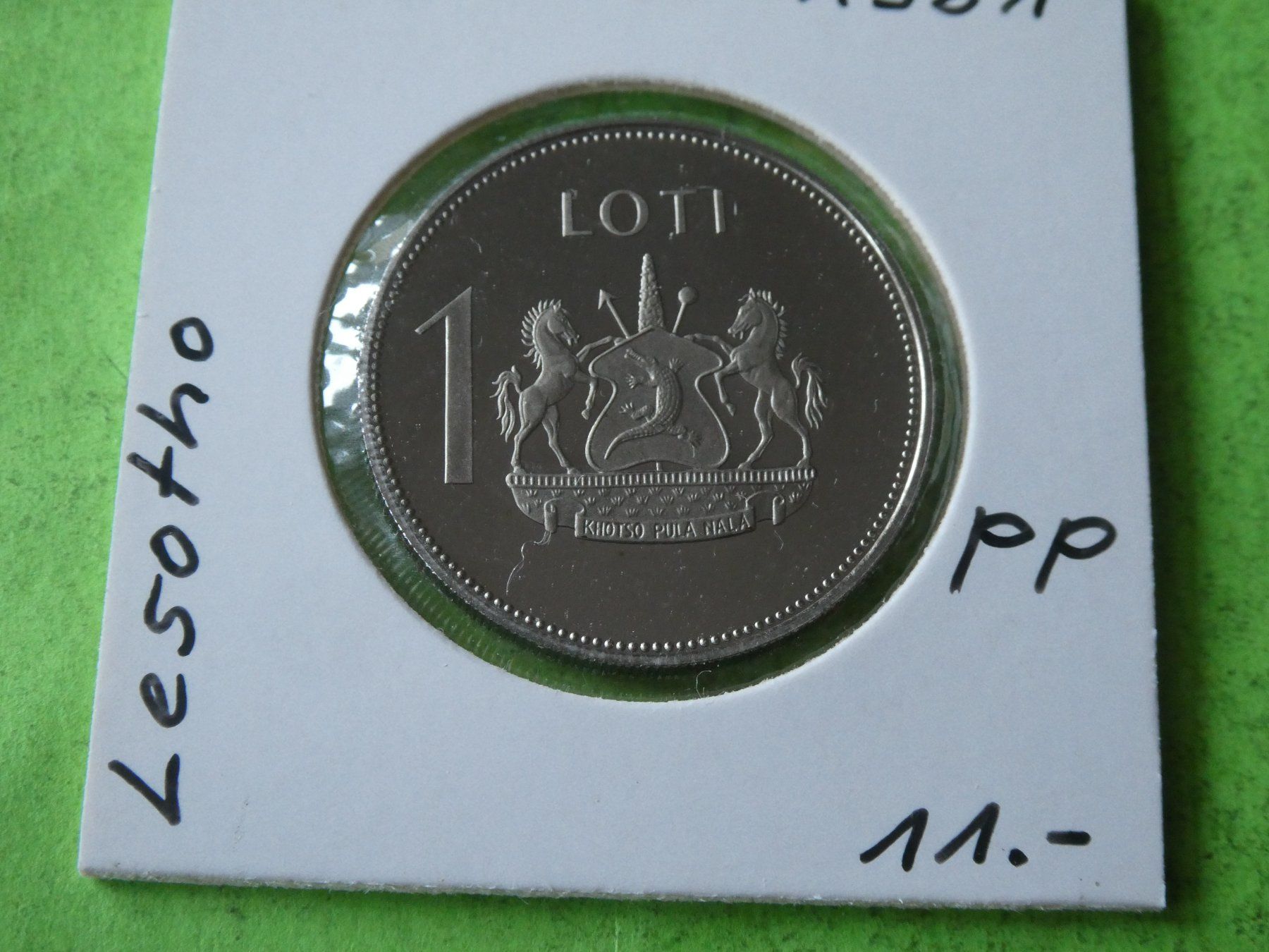 Tutti le monete: Lesotho 1981, 1 Loti   PP – Usato da Hinterforst venduto da Rohusri
