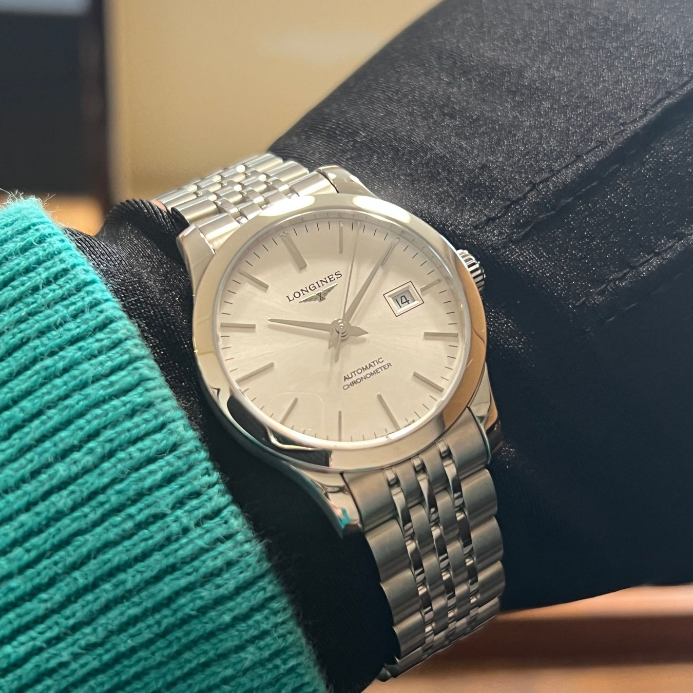 Longines Orologi: Longines Record Auto Chronometer Full Set L2.321.4.72.6 – Usato da Carouge GE venduto da Watchaser 3