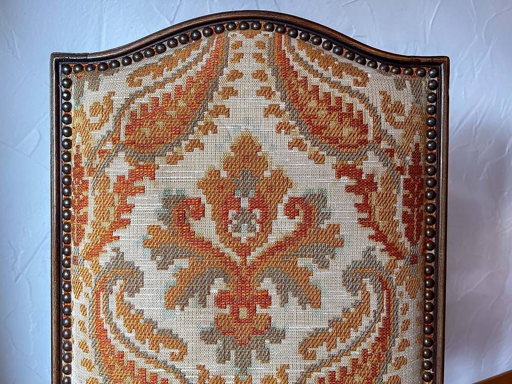 Set di tavolo e panche: Tisch mit 6 Gobelin-Stühle – Usato da Arlesheim venduto da artbeti 2