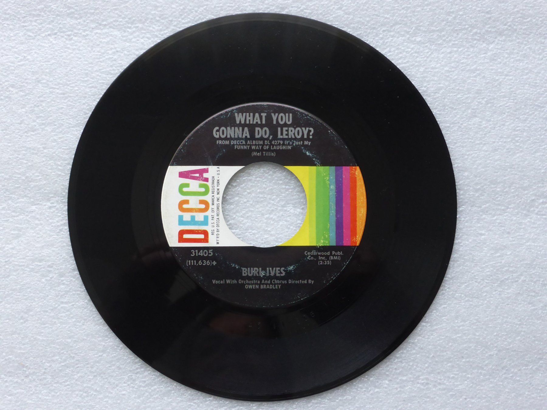 Dischi in vinile: Vinyl Single   BURL IVES – Usato da Küssnacht am Rigi venduto da Mondkinder 2