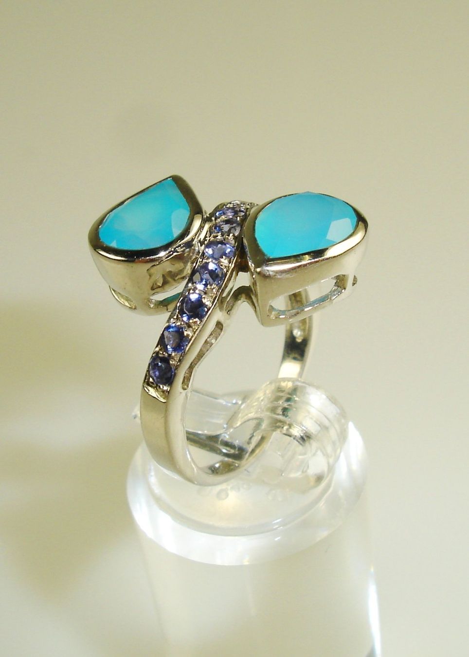 Anelli: Ring Silber mit Chalzedon und Iolith – Usato da Stans venduto da wer_fd5f 3