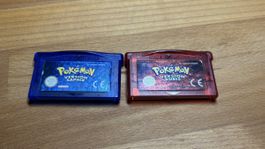 Pokemon Saphir und Rubis Game Boy Advance Spiele