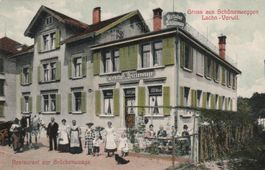 Schönenweggen,Lachen-Vonwil.Restaurant zur Brückenwaage 1909