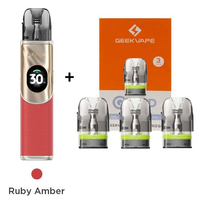 Geekvape Altri Prodotti per fumatori: Kit Pod Wenax Q2 Ruby + 3 cartouches – Nuovo e nell'imballaggio originale da Grône venduto da Titi98