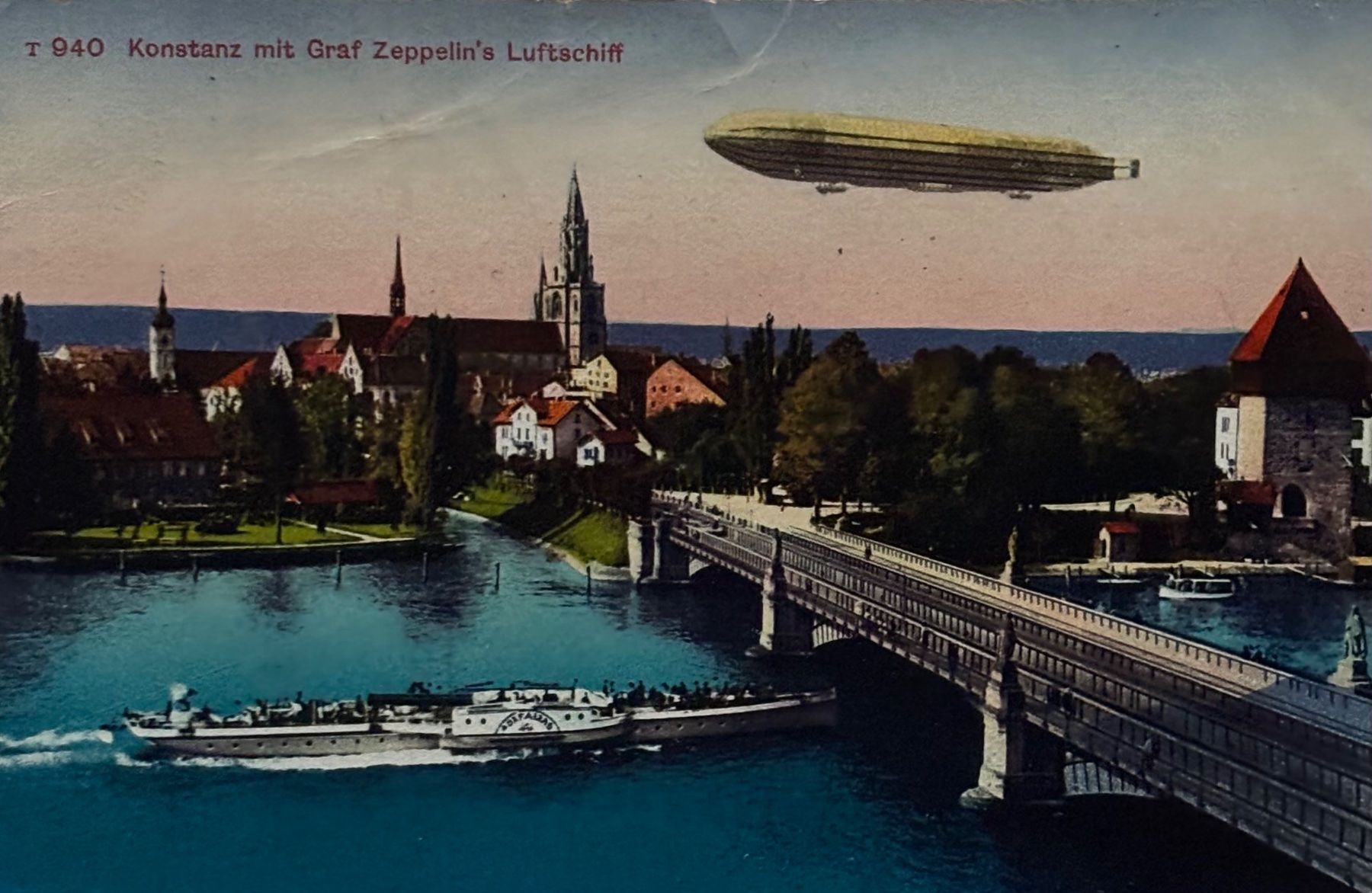 Cartoline postali: Konstanz, Zeppelin, Bewachungs Komp. Militär – Usato da Frauenfeld venduto da Merk52