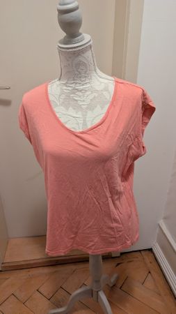 Damen T-Shirt Chicoree Koralle Grösse XL