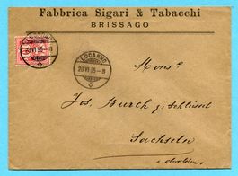 Brief Locarno 1895 - Abs: Fabbrica Sigari&Tabacchi Brissago