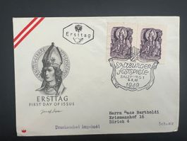 FDC  1949 Österreich Salzburger Festspiele  (G726)