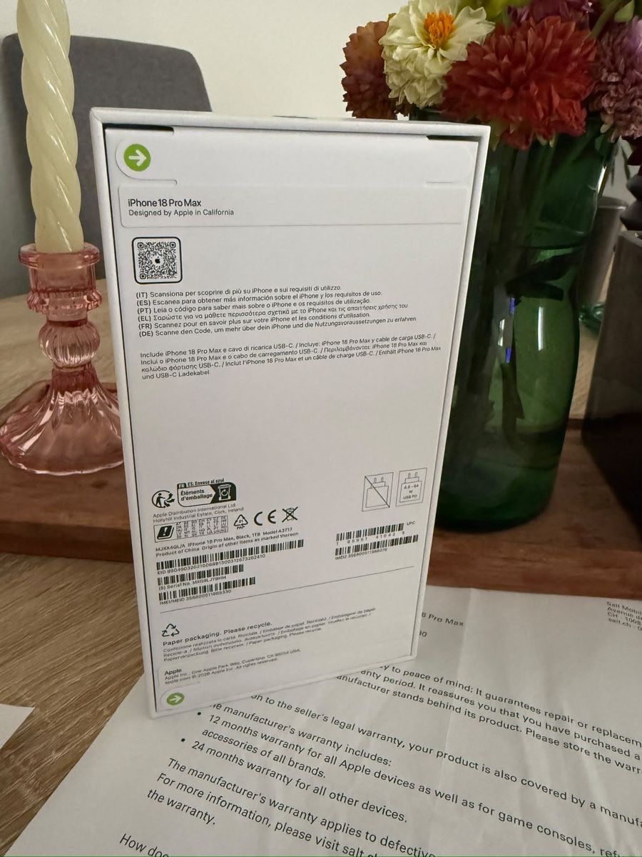 Apple Handys / Smartphones: iPhone 18 pro max  – Neu und originalverpackt aus Kloten von lae_w768 3