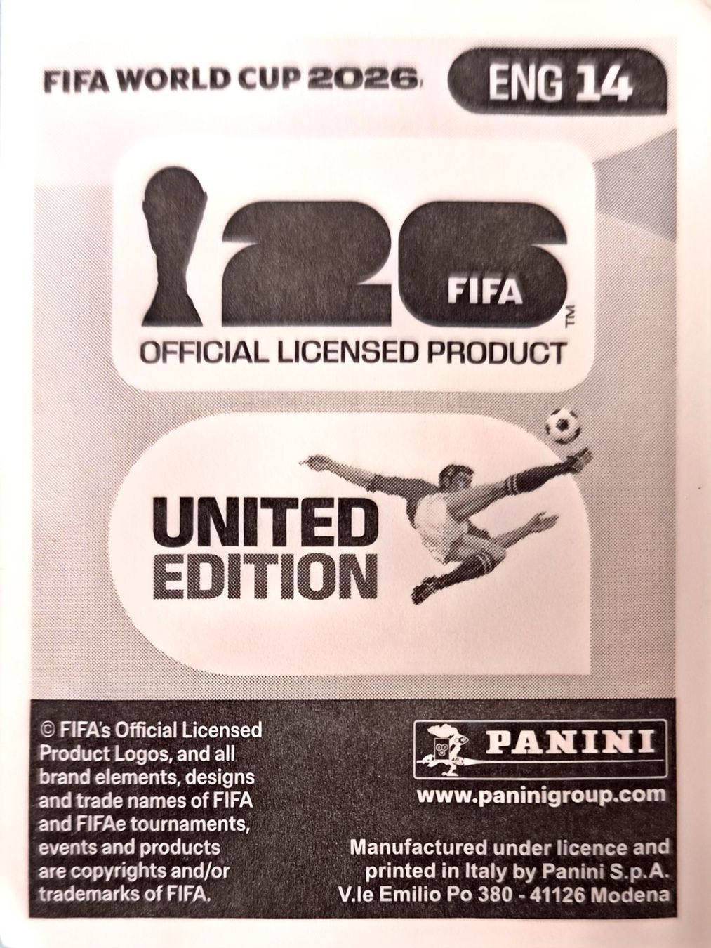Panini Carte collezionabili: Carte FIFA World Cup 2026 ENG 14 – Usato da Clarens venduto da rim_g98y 1